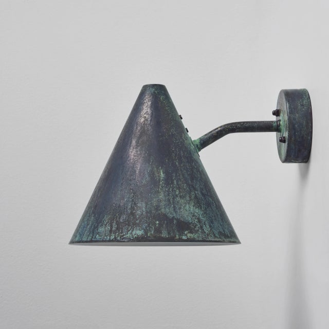 Hans-Agne Jakobsson 'Tratten' Darkly Patinated Outdoor Sconce For Sale In Los Angeles - Image 6 of 12