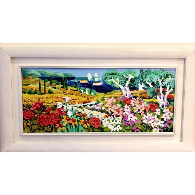 Athos Faccincani The Tale of the Olive Trees Acrylic on Canvas 70 x 30 cm Signature on the back Archived work,...