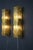 1980s Golden Square Murano Glass Sconces in the style of Mazzega, 1980s, Set of 2 For Sale - Image 5 of 16