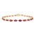 7.92 Ct Ruby and Diamond Alternative Tennis Bracelet For Sale