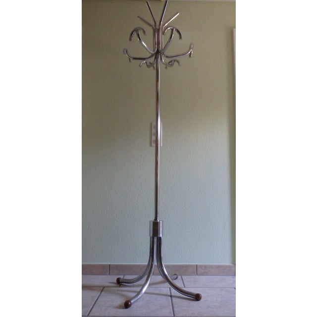 Silver Bauhaus Standing Wardrobe in Chromed Steel, 1920s For Sale - Image 8 of 9