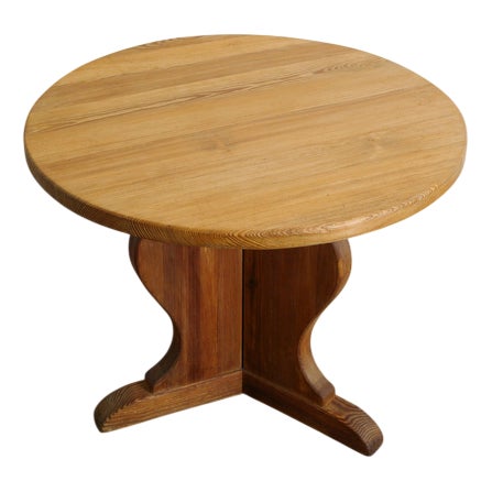 Swedish Modern Lovö Round Side Table by Axel Einar Hjorth for Nordiska Kompaniet, 1930s For Sale