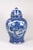 Early 20th Century Vintage Blue White Temple Jar For Sale - Image 13 of 13