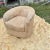 1990s Milo Baughman Style Suede Upholstered Barrel Back Swivel Chair For Sale - Image 9 of 12