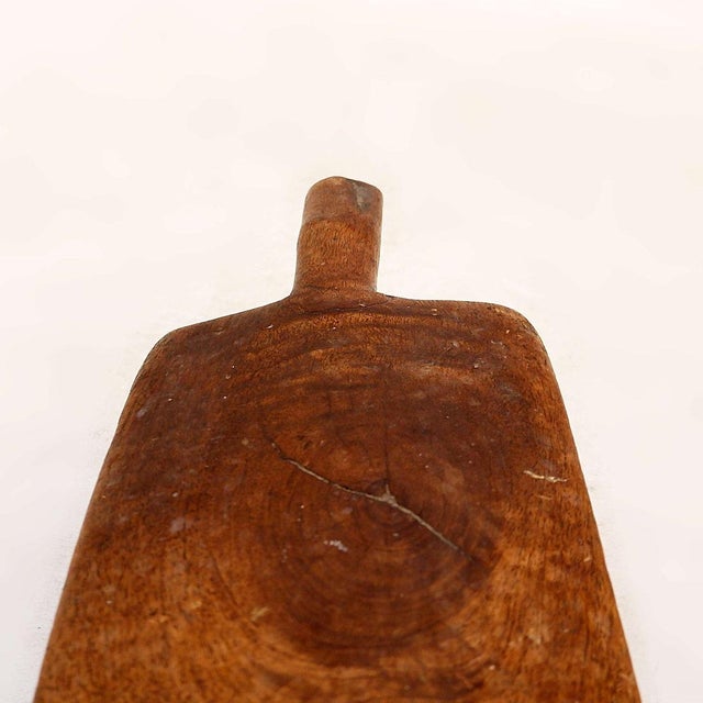 Antique Carved Wood Stool, 1900s For Sale - Image 10 of 11