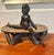 Wood Hand Carved Wood Figure Sculpture With Articulated Arms and Legs (10.5” High) For Sale - Image 7 of 7
