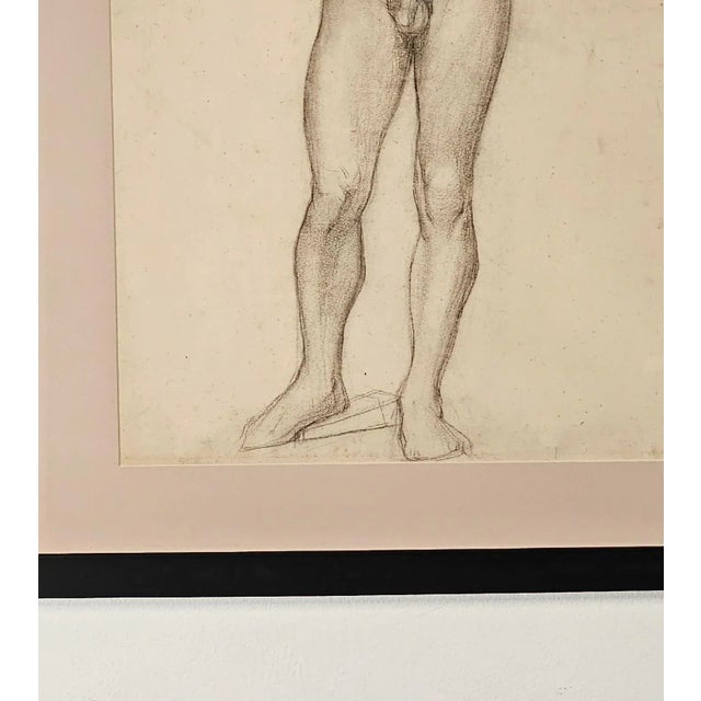 Realism École Des Beaux-Arts Academic Study, France, Circa 1880 For Sale - Image 3 of 5