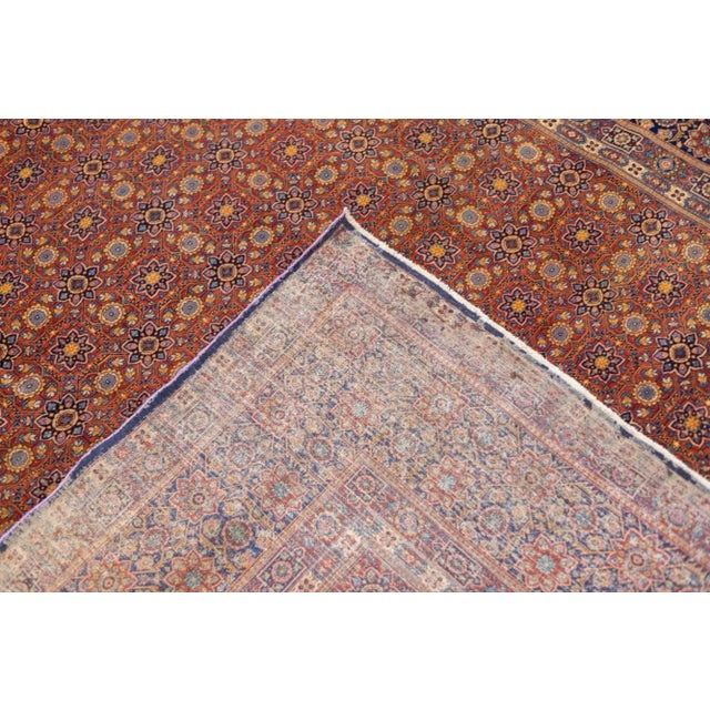 Antique Persian Kashan Rug 7'10" X 10’8” For Sale - Image 4 of 10