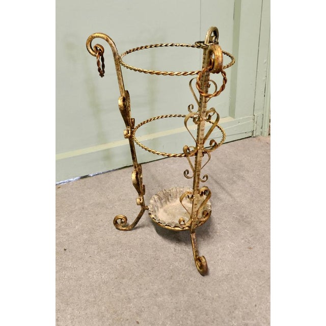 Twisted Metal Walking Stick Stand, 1920s For Sale - Image 3 of 8