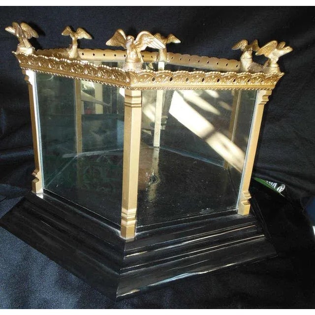 Vintage Hexagonal Fish Tank With Fountain For Sale In New York - Image 6 of 11