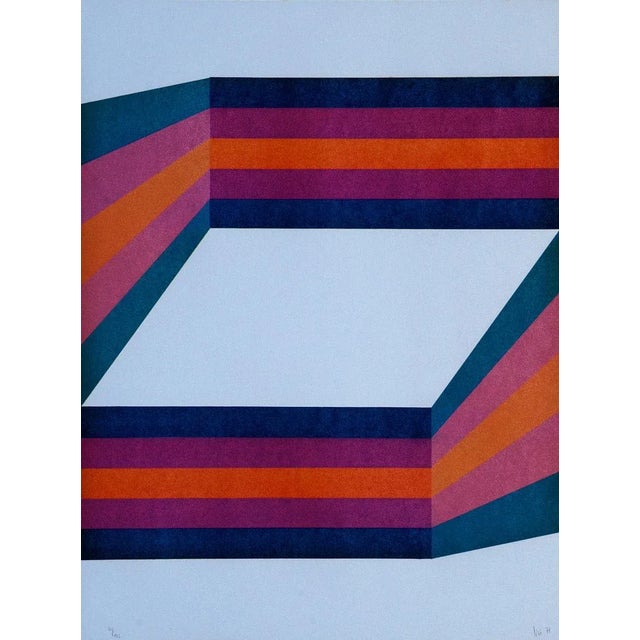 Perspective II - Original Lithograph by Renato Livi - 1971 1971 For Sale - Image 4 of 4