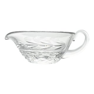 1980s Waterford “Glandore” Crystal Gravy or Sauce Boat For Sale