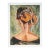 Unsigned Abstract Oil Painting of a Woman From Behind For Sale