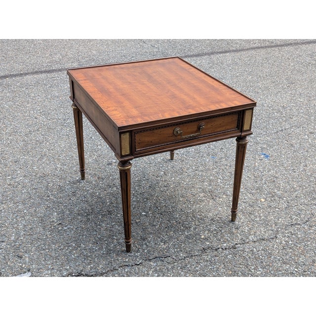 Vintage Heritage Single Drawer End Table For Sale - Image 10 of 11