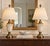 Vintage Neoclassical Cream Ceramic Urn Lamps With Pleated Ivory Shades - a Pair For Sale - Image 11 of 12