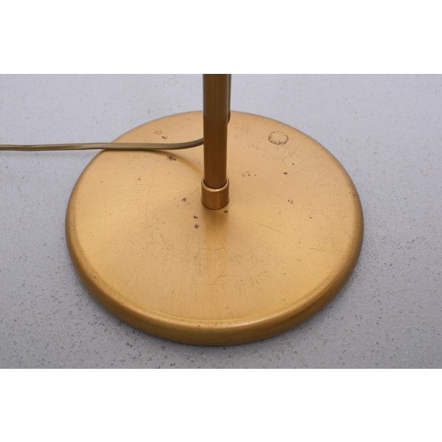 Swing Arm Brass Floor Lamp from Holtkoetter, Germany, 1980s For Sale - Image 9 of 10