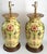 Chinese Lamp Pair Yellow Flowers Floral For Sale - Image 3 of 12