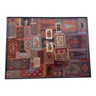 Vintage Framed Cigar/Cigarette Silks For Sale