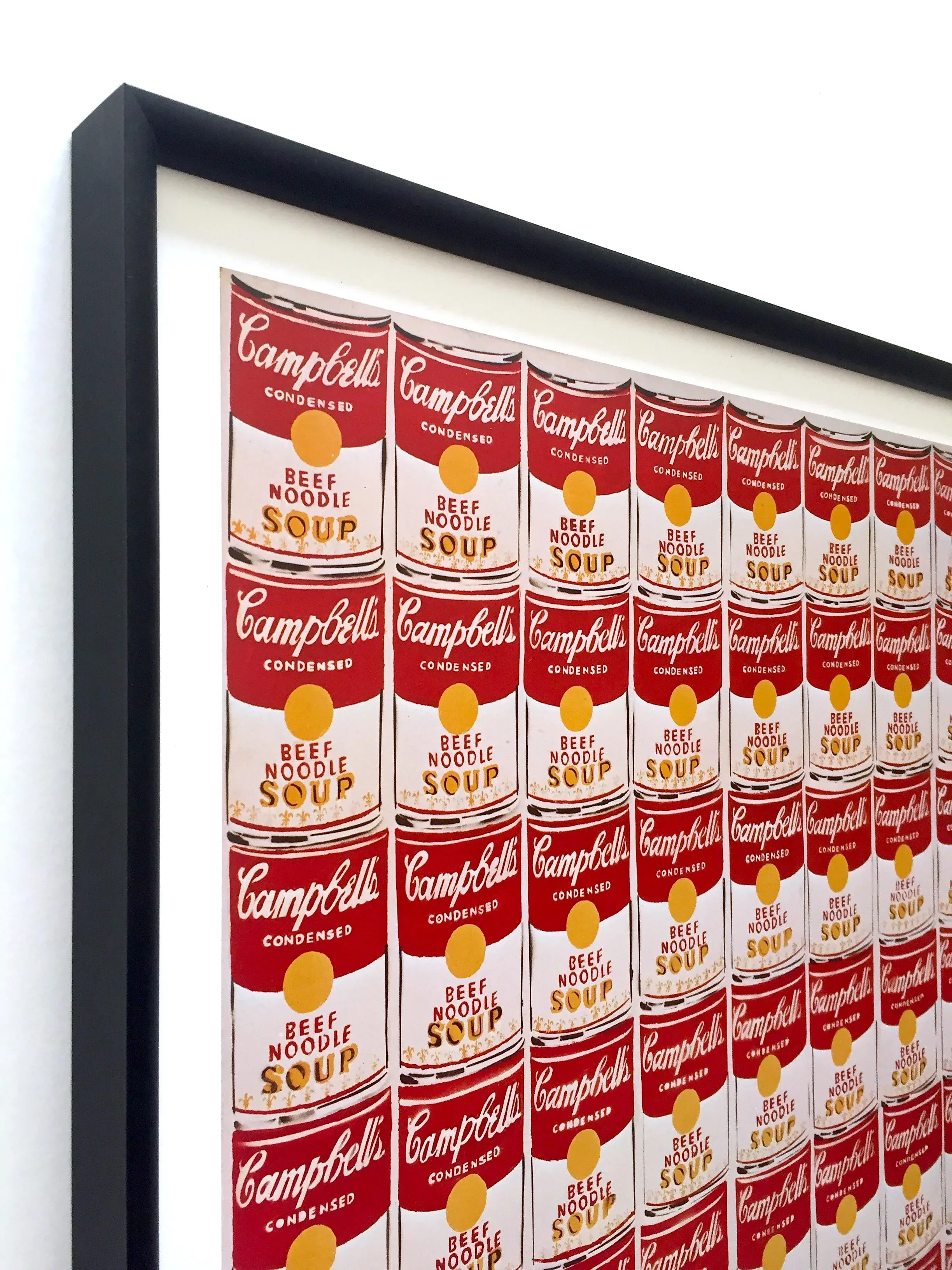 ORIGINAL POP ART POSTER ANDY WARHOL UN MITO AMERICANO ON LINEN 70X100CM