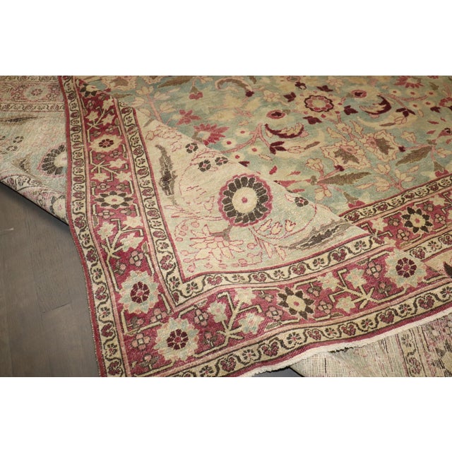 Antique Zabihi Collection Persian Meshed Oversize Carpet For Sale - Image 11 of 12