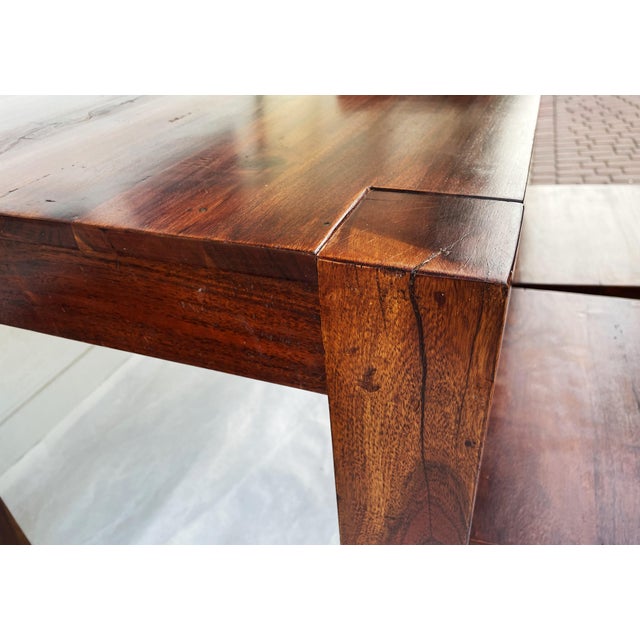 Modernist Table and Chairs in Rosewood, 1970s, Set of 5 For Sale - Image 16 of 18