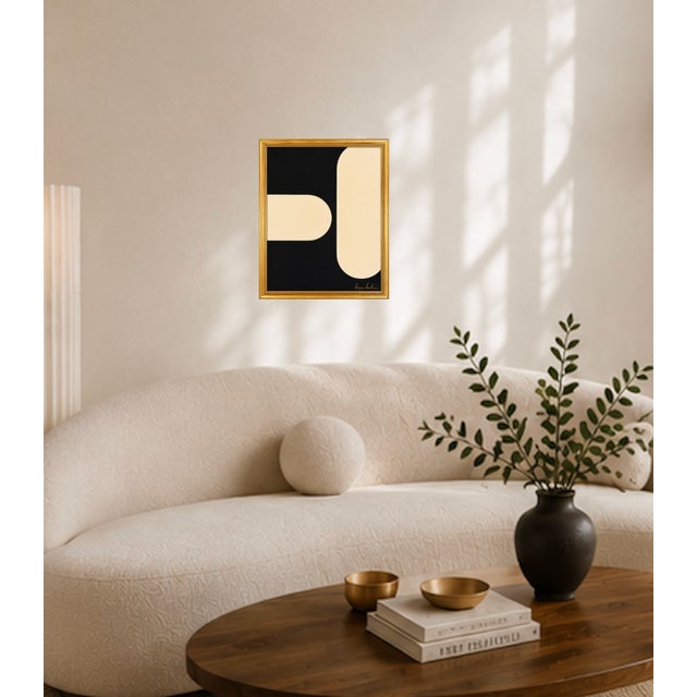Black Title: Silent Alignment Modern Painting, Framed by Bryan Boomershine For Sale - Image 8 of 9