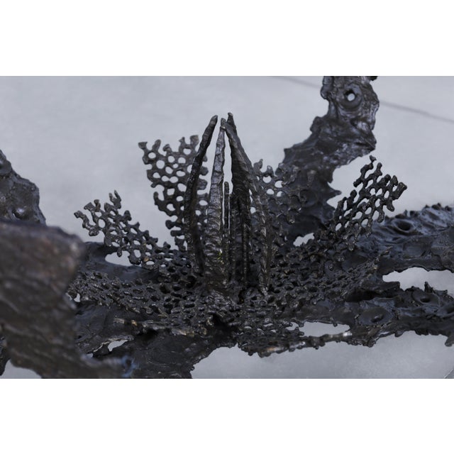 Mid-Century Modern Brutalist Bronze Coffee Table by Daniel Gluck For Sale - Image 13 of 14