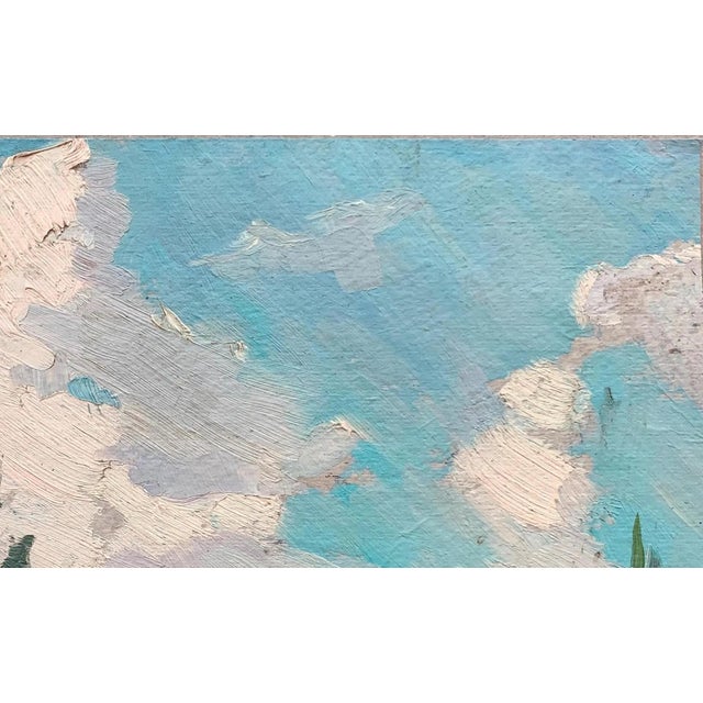 Realism Original Impressionism Oil Painting: Spring Landscape, Ukrainian Artist (1960s) 20-34 For Sale - Image 3 of 6