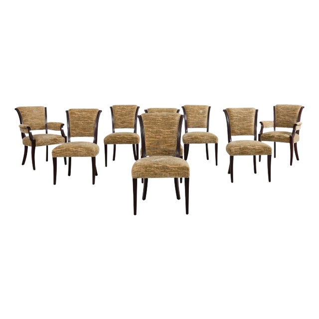 Set of Eight Barbara Barry for Baker Dining Chairs For Sale
