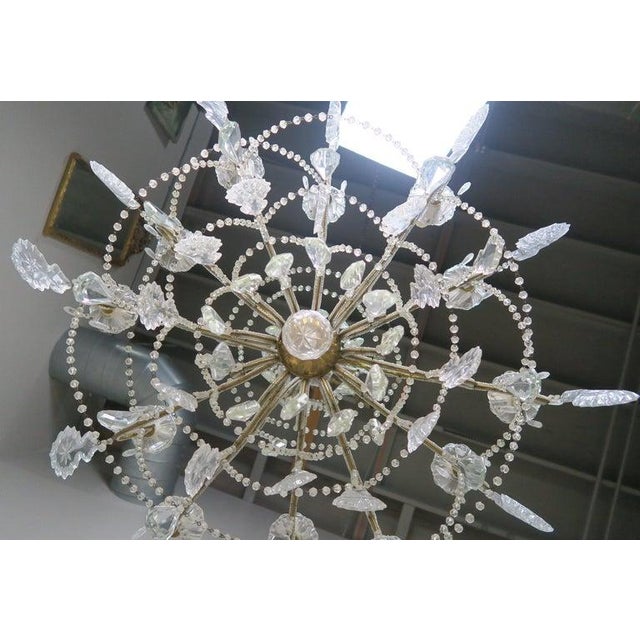 10-Light French Louis XV Style Crystal Beaded Chandelier, Circa 1930s For Sale - Image 11 of 13