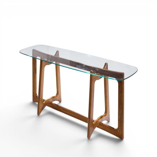Mid-Century Modern Adrian Pearsall for Craft Associates Mid Century Sculptural Walnut Console Table For Sale - Image 3 of 9
