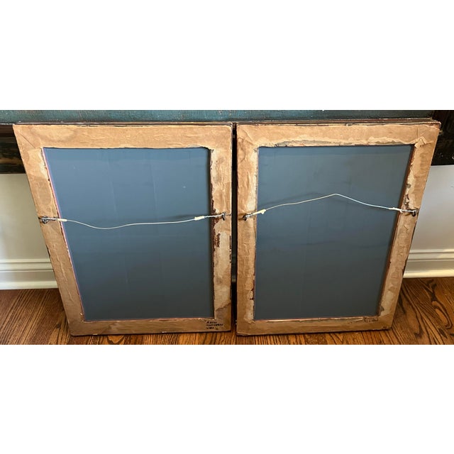 C. 1880-1890 Regency Solid Wood Frames Beveled Glass Wall Mirrors a Pair For Sale - Image 12 of 12