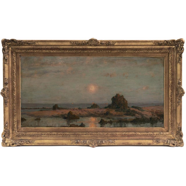 Blue 'Rivière De Mon Paix' by Raoul André Ulmann, Pair of Fine French Impressionist Oils, Musée d'Orsay For Sale - Image 8 of 12