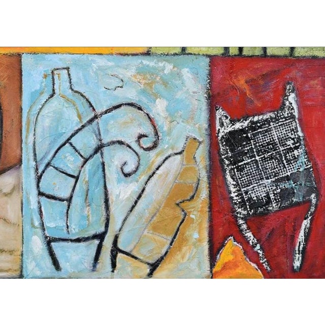 Textile Barbara Fisher Arts & Crafts Painting For Sale - Image 7 of 7