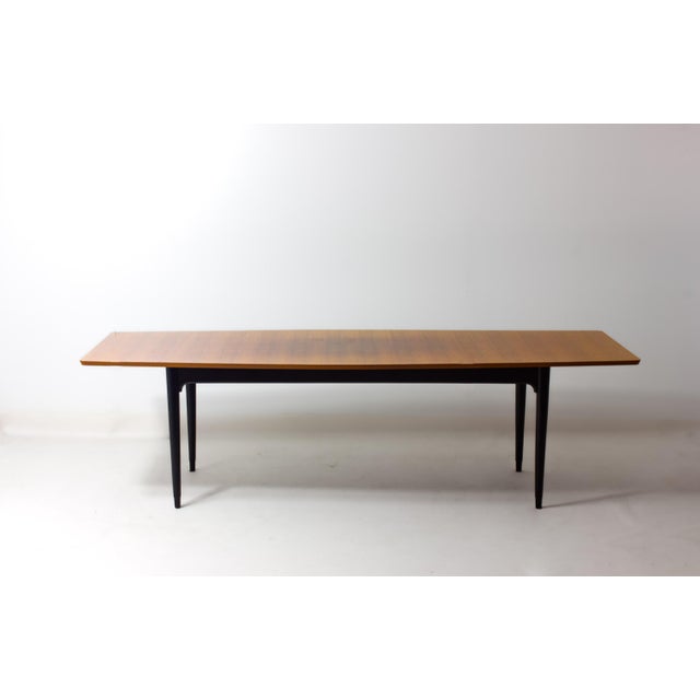 Mid-Century Modern Rounded Dining Table, 1960s For Sale - Image 4 of 9