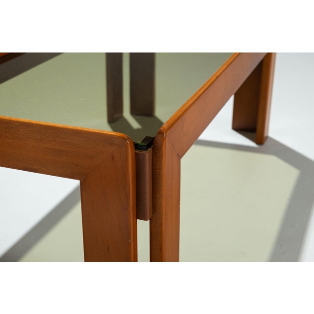 Vintage Coffee Table with Smoke Glass Top by Afra & Tobia Scarpa, 1970s For Sale - Image 11 of 12