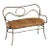 Thonet Styled Patinated Bronze Settee w Leopard Print Fabric For Sale