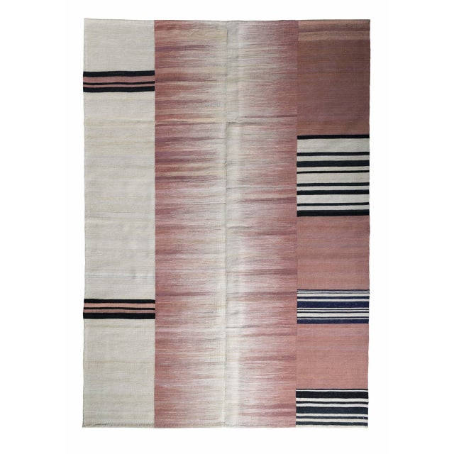 Modern Handwoven Kilim in Wool For Sale - Image 9 of 9