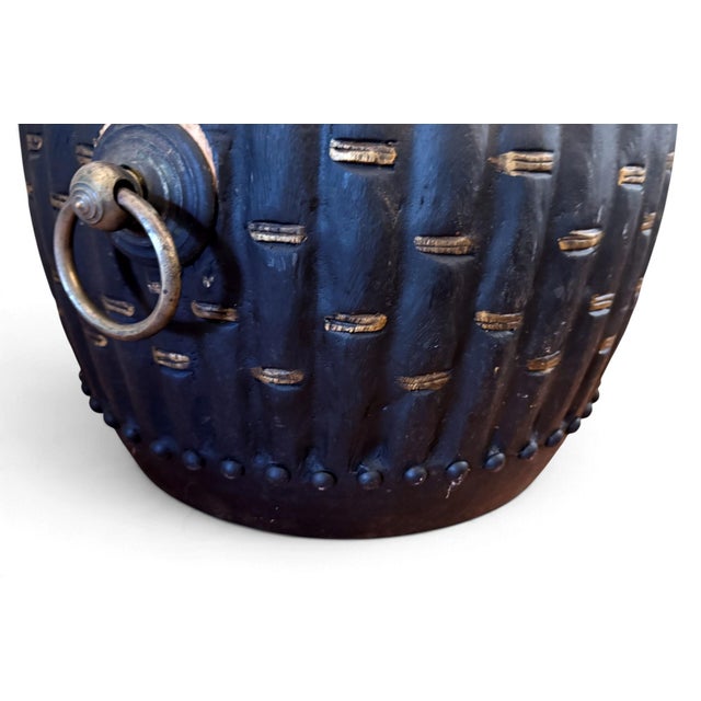 Wood Japanese Ceremonial Drum / Side Table For Sale - Image 7 of 8