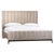 Modern Washed Bevel Prism King Bed Frame For Sale - Image 3 of 5