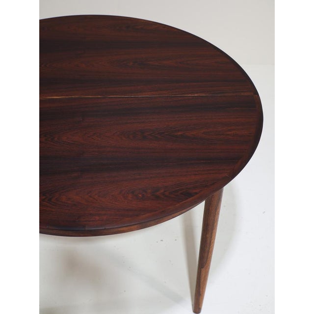Round Extendable Butterfly Leaf Dining Table in Rosewood from Skovby, Denmark, 1960s For Sale - Image 11 of 18