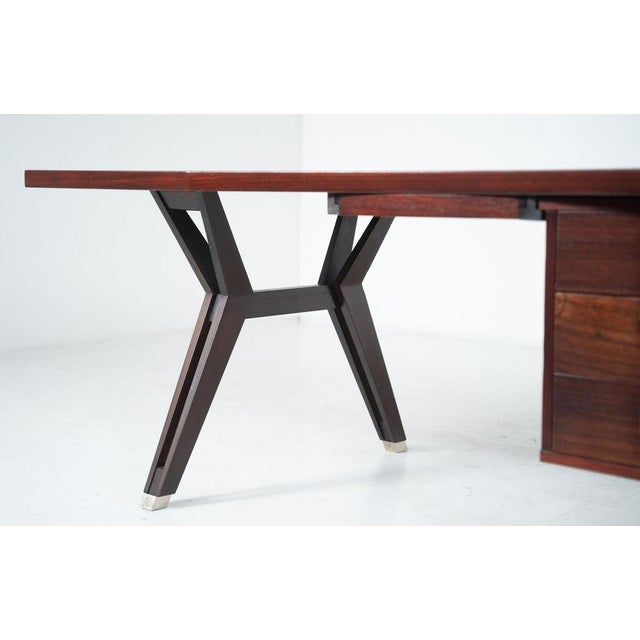 Mid-Century Modern Desk attributed to Ico Parisi for Mim Roma, Italy, 1950s For Sale - Image 4 of 18