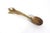 Early 20th Century Early 20th Century Hand Carved Wood Spoon Folk Art Treen Welsh Love Spoon Calla Lily For Sale - Image 5 of 9