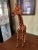 This leather giraffe was probably made in India as one of the pieces of leather wrapped Papier-mâché popular in the late...