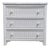 Lexington / Henry Link Country Cottage Style 30" White Wicker Three Drawer Nightstand 477-513 For Sale