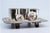 Silver Inkwell with Three Containers and Chiseled Tray on Support with Four Zoomorphic Feet For Sale - Image 5 of 9