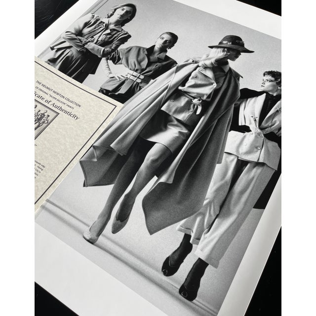 Sie Kommen, Paris 1981 by Helmut Newton Vintage Silver Gelatin Print For Sale - Image 11 of 14