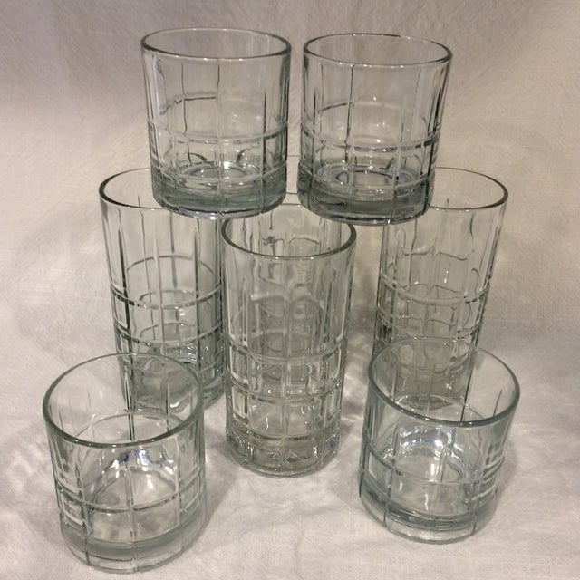 Vintage Pitcher & Loball & Hiball Glasses Set of 9 Chairish