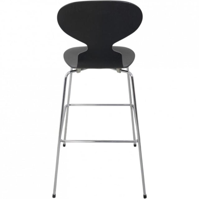 Vintage Black Ant Bar Stools by Arne Jacobsen, 2000s, Set of 2 For Sale - Image 10 of 18