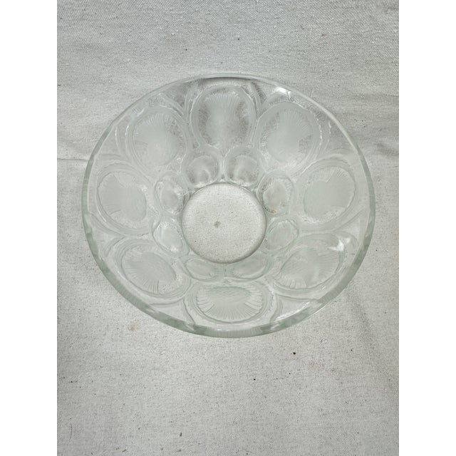 Art Deco Vintage Lalique Thistle Bowl For Sale - Image 3 of 11